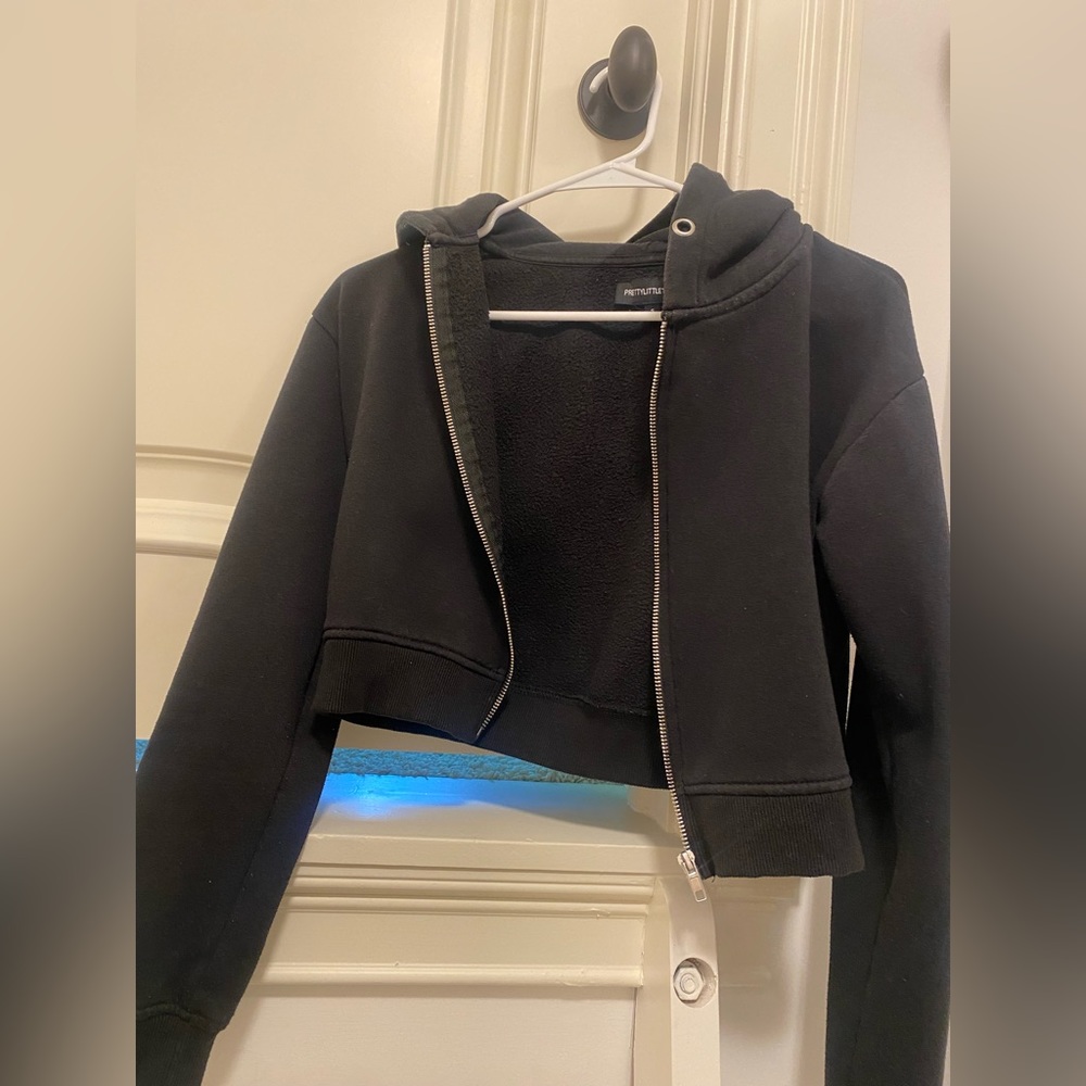 Pretty little thing black cropped jacket